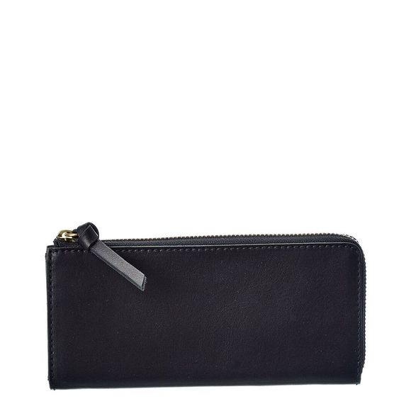 Madewell Handbags - Madewell Leather Continental Zip Wallet, Black